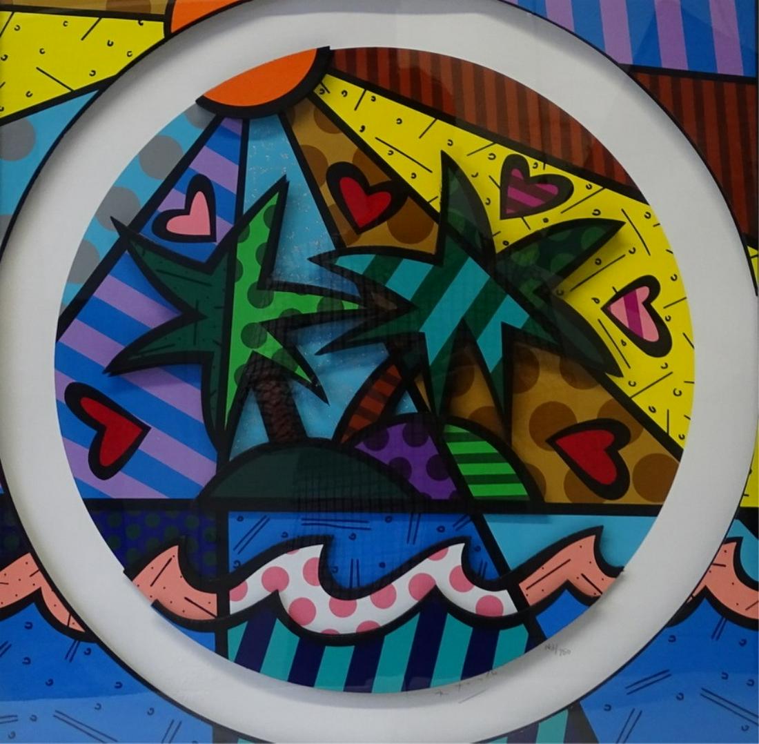 Romero Britto Mixed 3-D Pop Art Mixed Media (1 of 5)