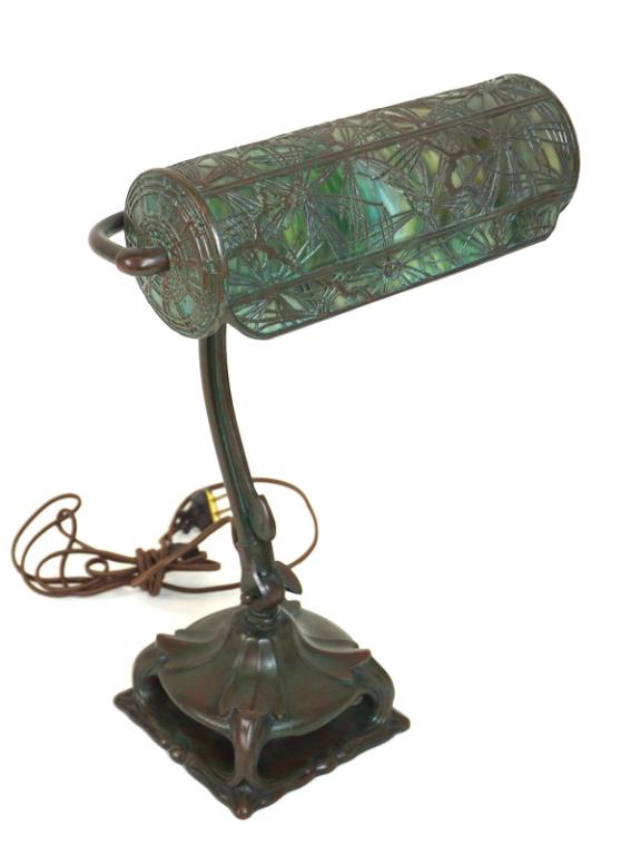 Bronze Mounted Handel Art Glass Desk Lamp (1 of 9)