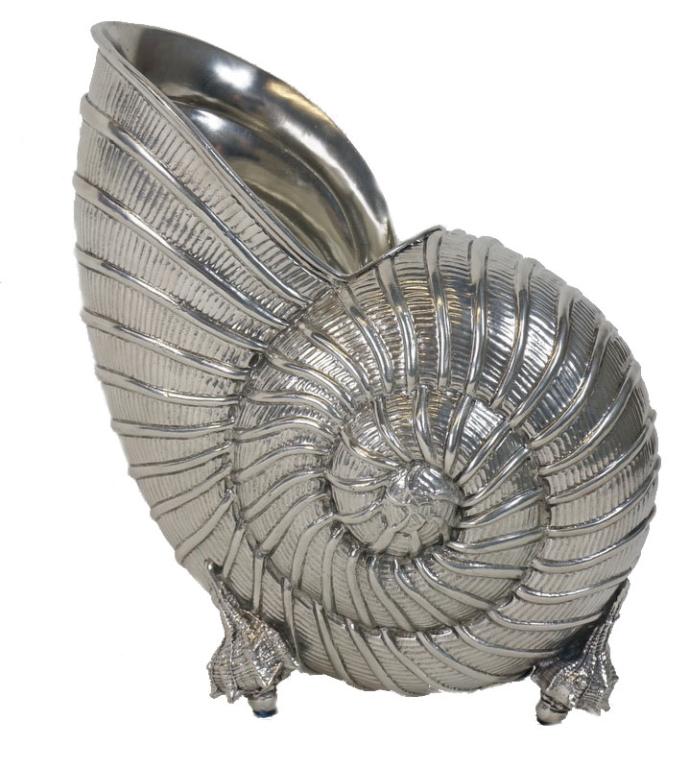 Giovanni Patrini Pewter Shell Champagne Cooler (1 of 4)