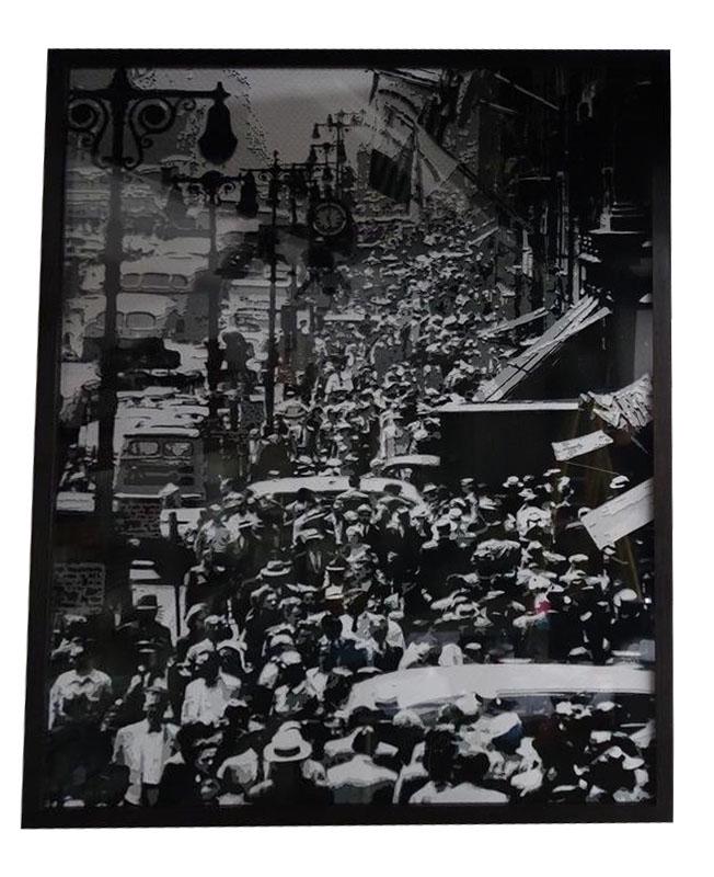 Vik Muniz Fifth Ave, After Andreas Feininger: Vik Muniz (BRAZILIAN, 1961) Noon Rush Hour on Fifth Ave. 1949. After Andreas Feininger (Pictures of Paper) Circa 2009. Digital Silver Print. 233 x 180.3cm Format Image. Edition 2/6. XIPPAS Galerie Lab
