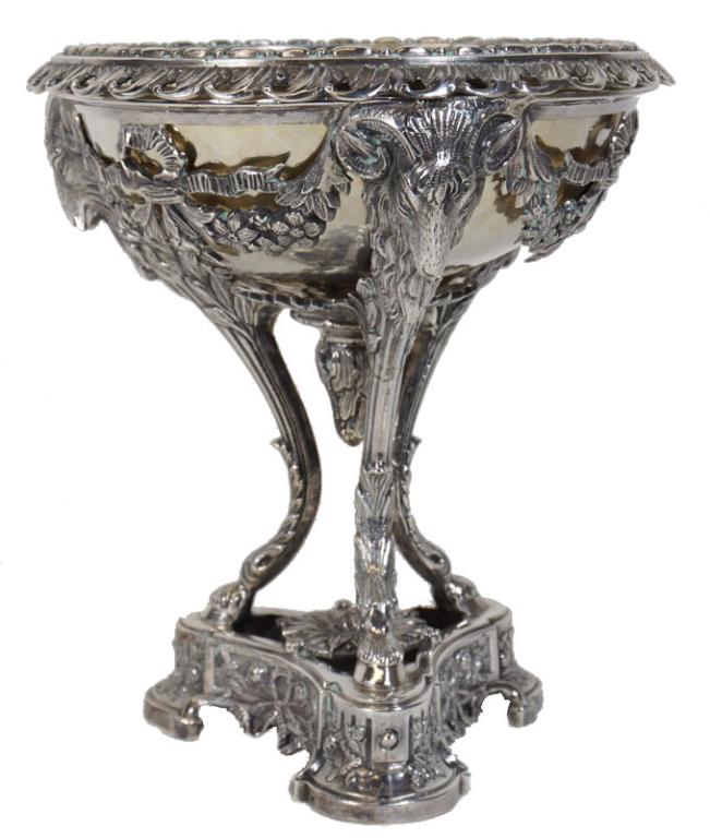 Artist Unknown, Silver Plated Compote (1 of 3)