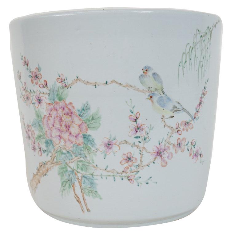 Chinese Porcelain Flower And Bird Planter (1 of 14)