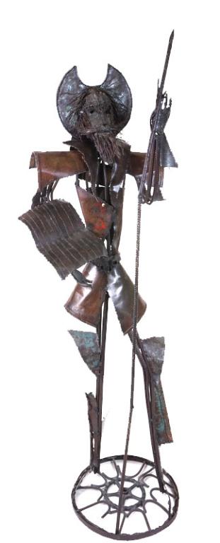 Modern Donkey Xote Mixed Metal Life Size Sculpture (1 of 5)