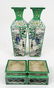 Pair of Chinese Famille Rose Porcelain Vases - 4