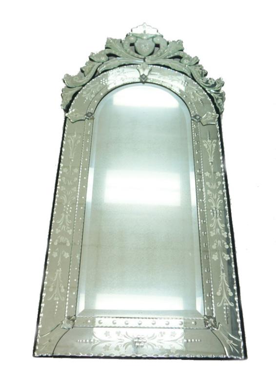 Possibly Italian Mirror 56 x 27 inches. (1 of 1)