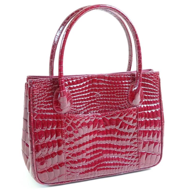 Alligator Red Tote Handbag (1 of 6)