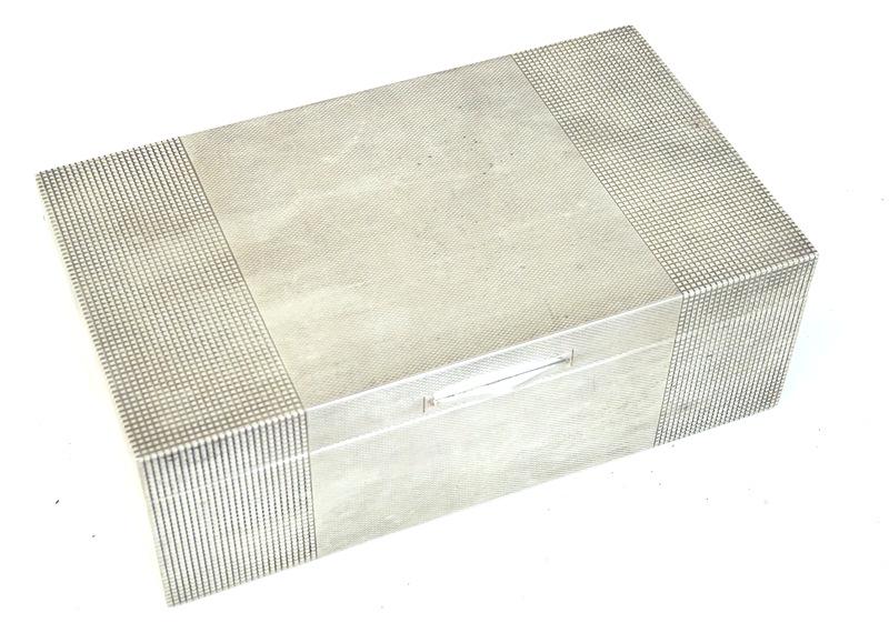 English Sterling Silver Cigarette Box (1 of 4)