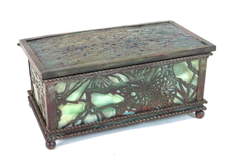 After Tiffany Studios Grape Vine Pattern Box (1 of 2)