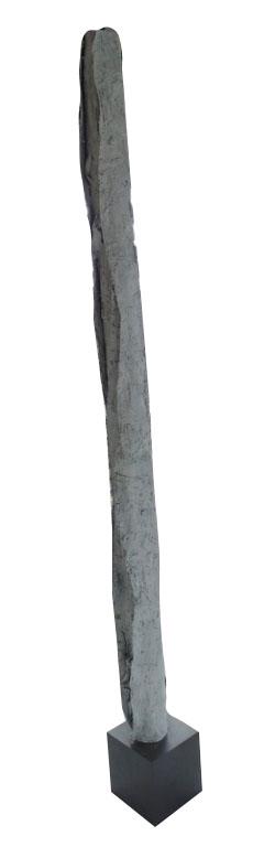 Large Artist Unknown Paper Mache stitched Abstract: Large Artist Unknown Paper Mache stitched Abstract Sculpture. Measures 92 inches high.