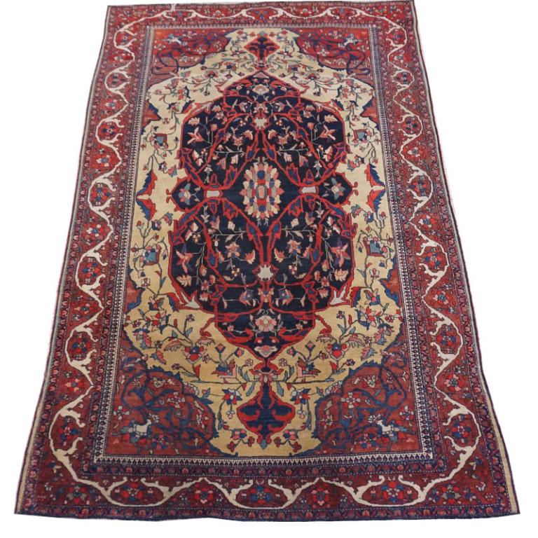 Antique Persian Gold Design Kashan rug (1 of 12)