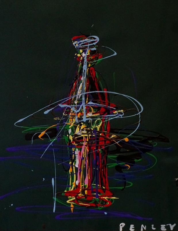 Steve Penley Coke Bottle 2016 Acrylic on Paper (1 of 6)