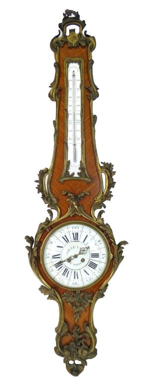 Antique French Barometer Wall Clock (1 of 9)