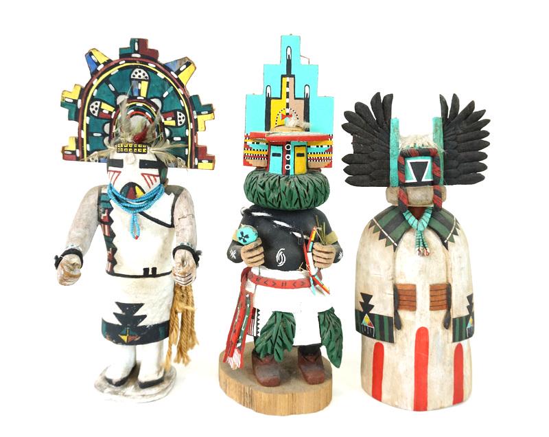 Three (3) Hopi Kachina Native American Dolls (1 of 3)