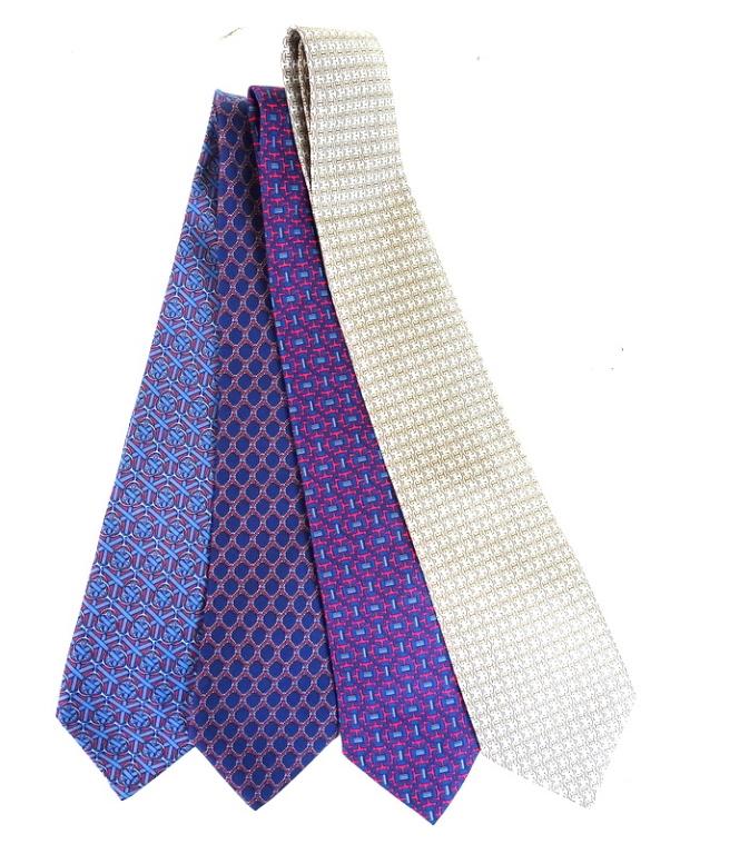 Four (4) Hermes Ties (1 of 4)