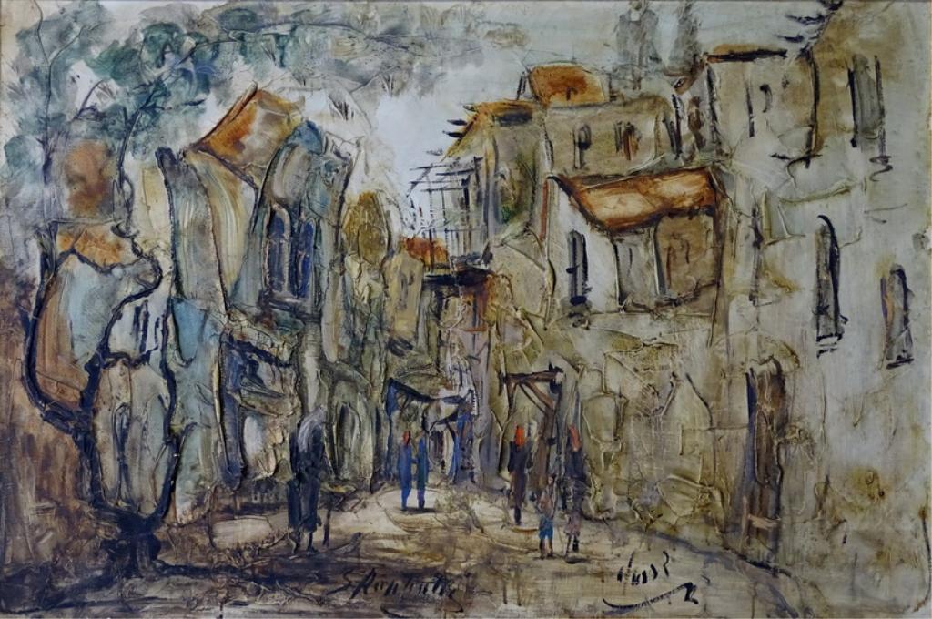 Zvi Raphaeli (ISRAELI, 1920â€“2005) "Village" (1 of 8)
