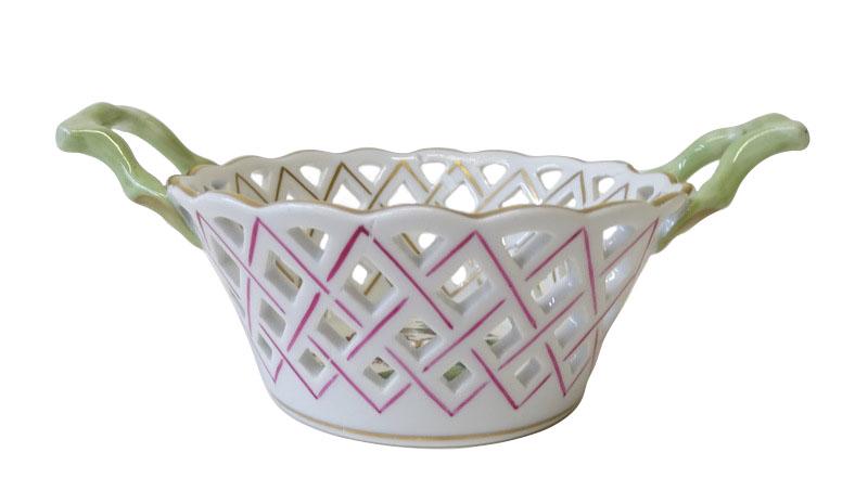 Herend Rothschild Bird Porcelain Perforated Tray (1 of 3)