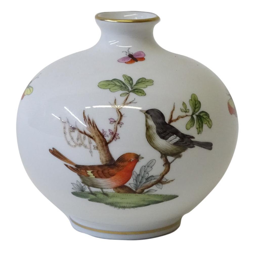 Herend Rothschild Bird Porcelain Vase (1 of 4)