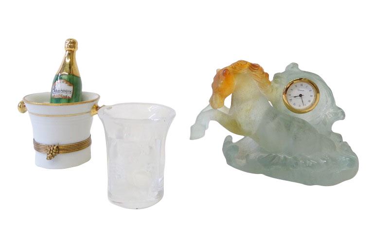 Three (3) Miscellaneous Lots of Limoge, Lalique (1 of 4)