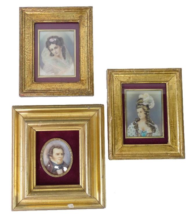 Three (3) European Gold Gilt Portrait Frames (1 of 5)