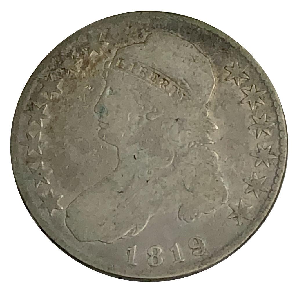 1819 Bust Half Dollar Coin (1 of 2)