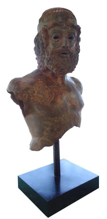 Large Roman Style Bronze Bust Sculpture (1 of 7)