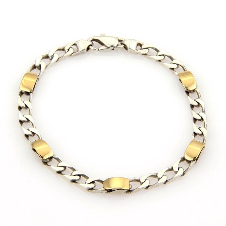 Tiffany & Co. 18k Gold 5mm Wide Curb Link Bracelet (1 of 4)
