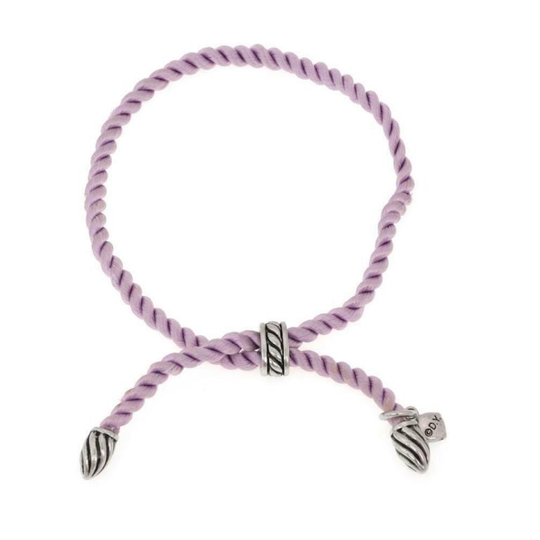David Yurman Lavender Silk Rope Bracelet (1 of 4)