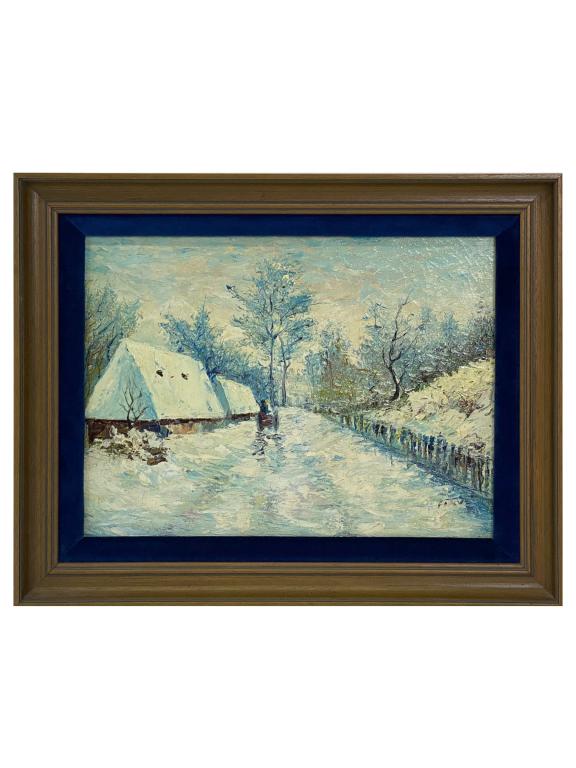 Artist Unknown Possibly Russian "Winter Scene" (1 of 6)