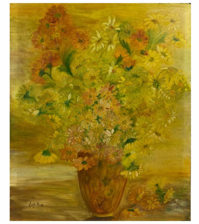 Le Pho: After Le Pho oil on canvas. Signed Lower left. Decorative Painting. Measures 26 inches high x 21 inches wide.