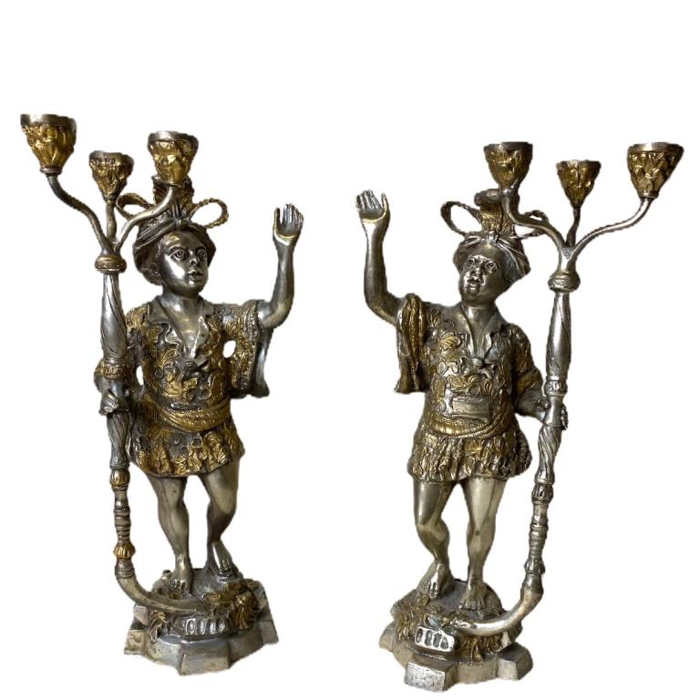 Pair of Blackamoor Candlesticks (1 of 4)