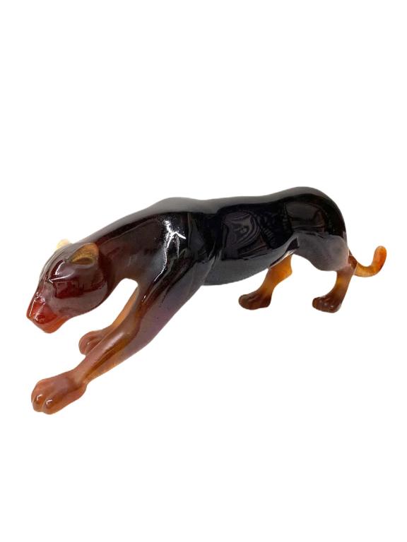 Daum Nancy Pate De Verre Panther Sculpture (1 of 6)