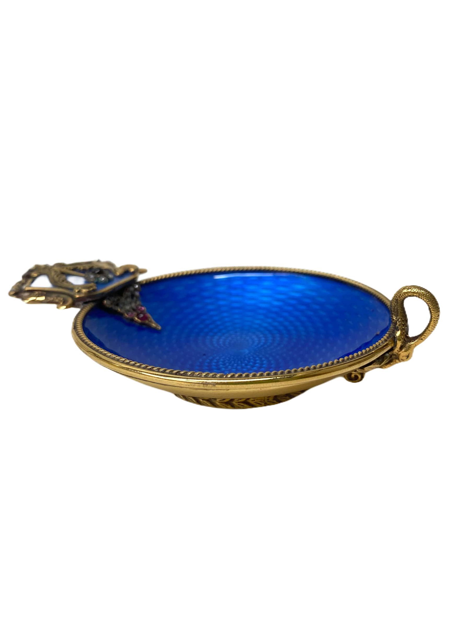 Russian 84 Silver Enamel Kovsh (1 of 8)