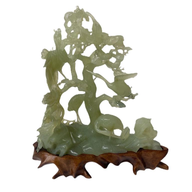 Chinese Hard Stone Bird Sculpture (1 of 4)