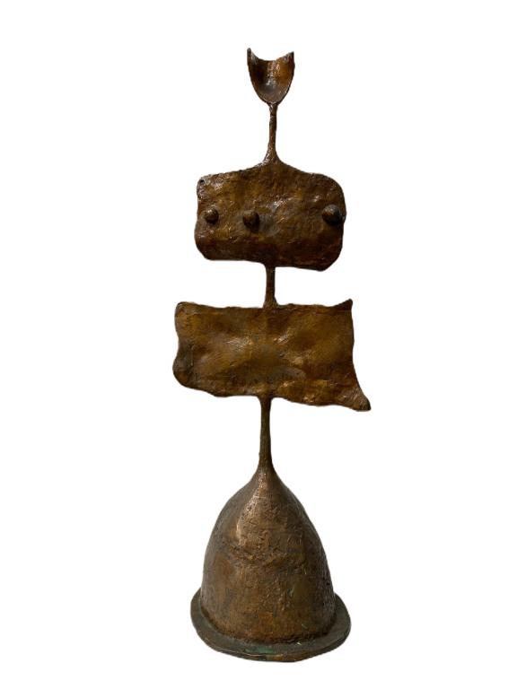 Waldemar Sjolander (SWEDISH, 1905â€“1988): Waldemar Sjolander (SWEDISH, 1905â€“1988) Abstract Bronze Sclpture. Measurements: 38 Inches High 13 Inches Wide 12 Inches Deep