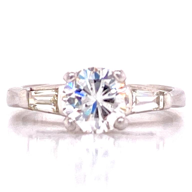 .80ct Diamond Platinum Modern Engagement Ring (1 of 4)