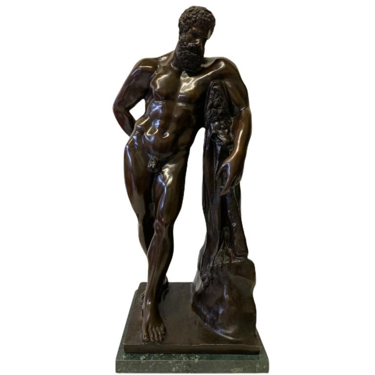 Artist Unknown, Signed Hercules Bronze Sculpture (1 of 7)