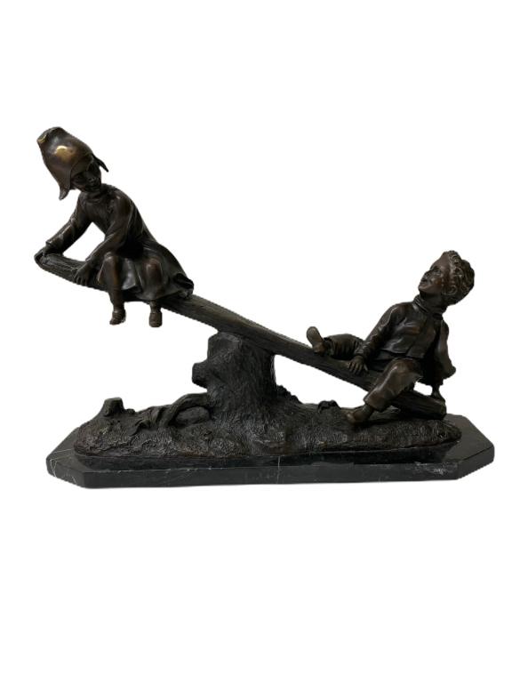 Artist Unknown Bronze Sculpture (1 of 6)