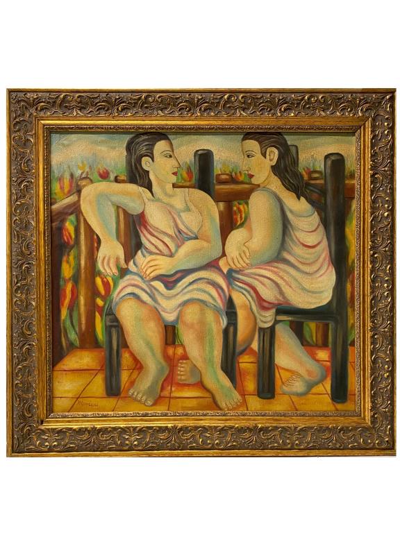 Artist Unknown Oil on canvas. (1 of 5)