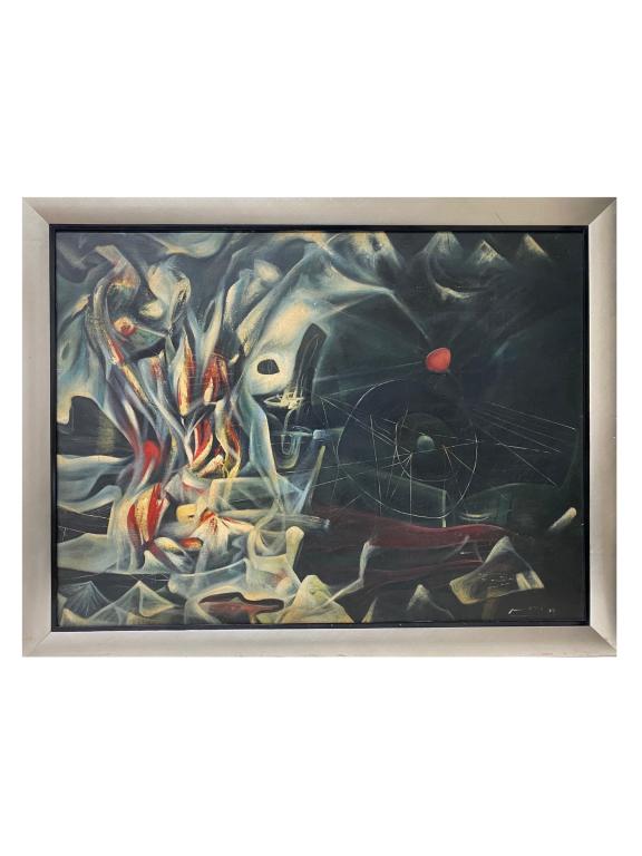 Artist Unknown, oil on canvas. (1 of 5)