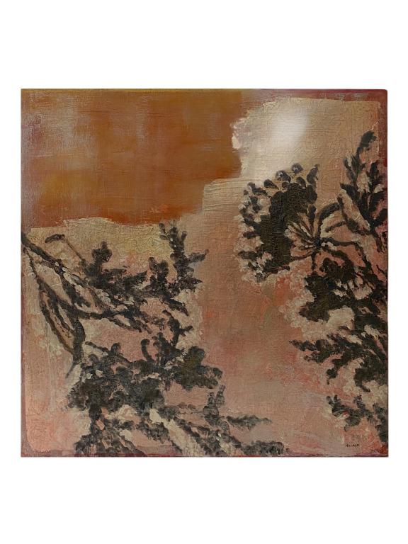 Hollack, Jennifer (American, B. 1967): Hollack, Jennifer (American, B. 1967) Nightfall I. Signed Lower Right Acrylic on Board. Measures 20 x 20 inches. Provenance Phoenix Art Group, Inc, Phoenix, AZ