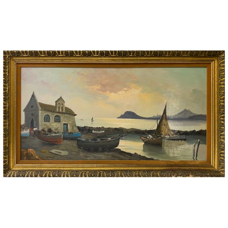 Carlo Ciappa Seascape Oil Painting (1 of 4)