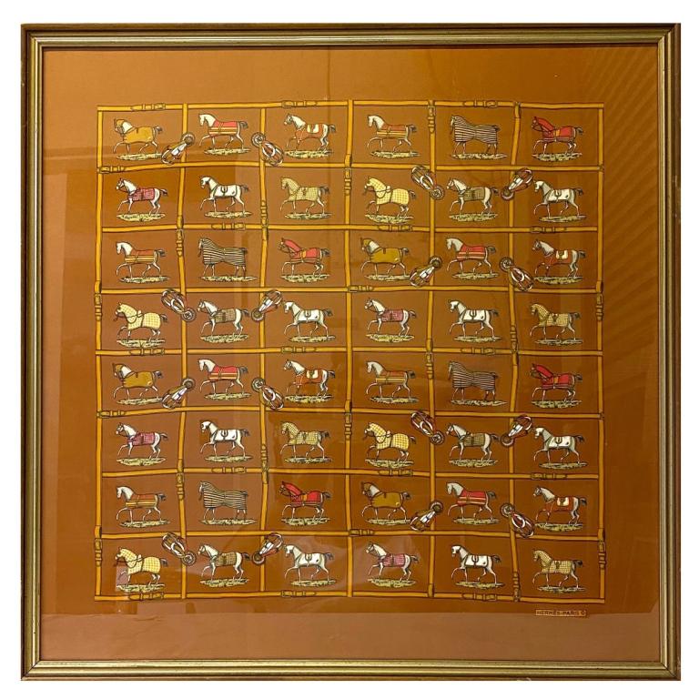 Hermes - Paris Silk Scarf Framed (1 of 5)