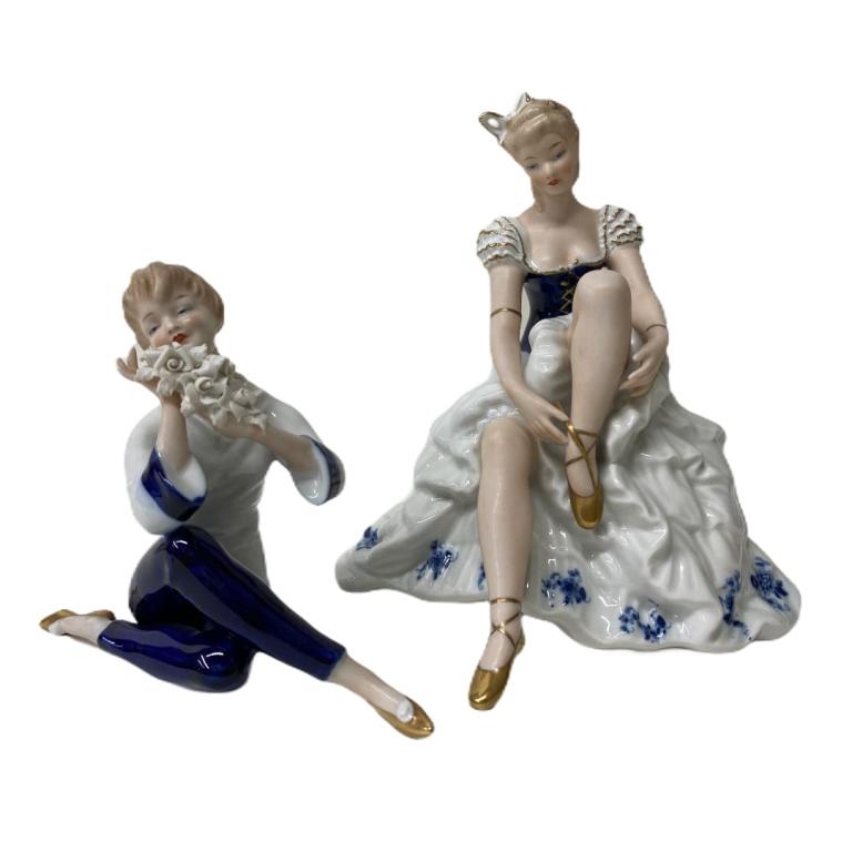 (2) Two Porcelain Figures (1 of 6)