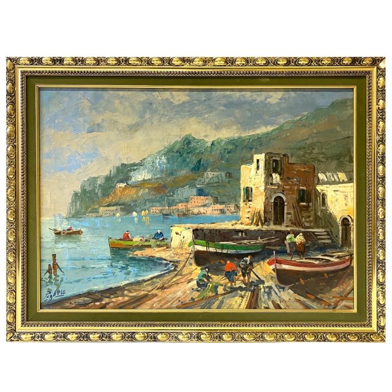 Artist Unknown, Antonio Venice Scene Oil Painting (1 of 5)