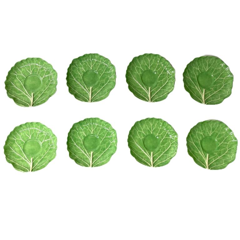 (8) Eight Dodie Thayer Lettuce Plates (1 of 4)