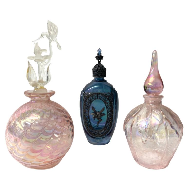 (3) Three French Art Glass Bottles (1 of 5)