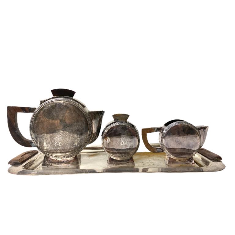 Art Deco Style Silver Plate Tea Set (1 of 9)