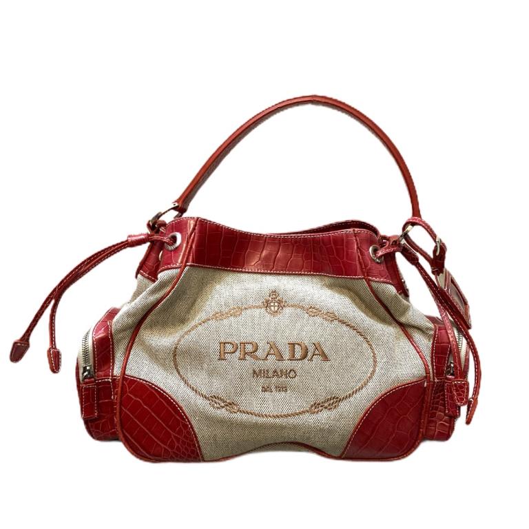 Prada Canvas Shoulder Bag (1 of 6)