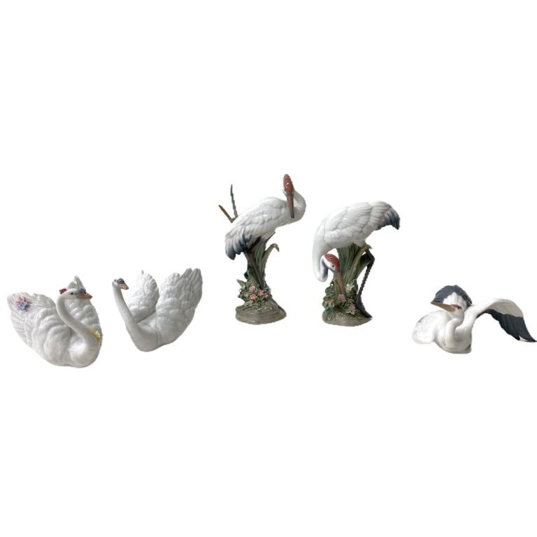 Collection of 5 Lladro Birds (1 of 9)