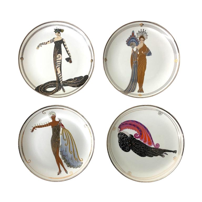 (4) Four Erte Plates (1 of 10)